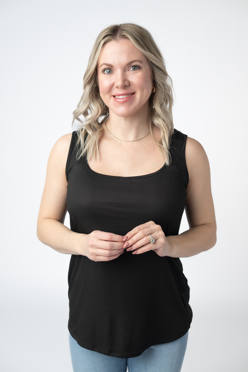 IN STOCK Rachel Ribbed Tank - Black FINAL SALE