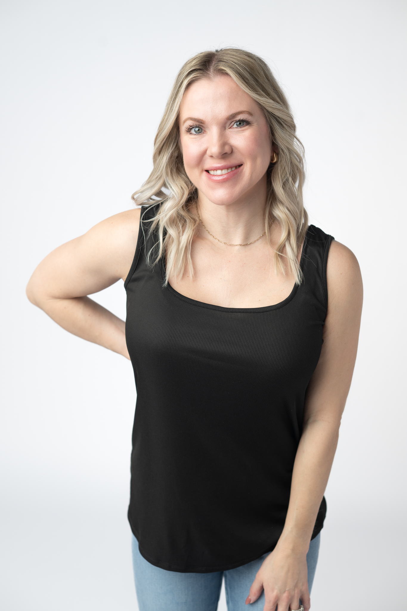 IN STOCK Rachel Ribbed Tank - Black FINAL SALE