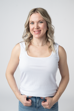 IN STOCK Rachel Ribbed Tank - White FINAL SALE