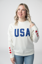 IN STOCK USA Pullover - White FINAL SALE