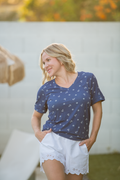 IN STOCK Sophie Top - Nautical Navy