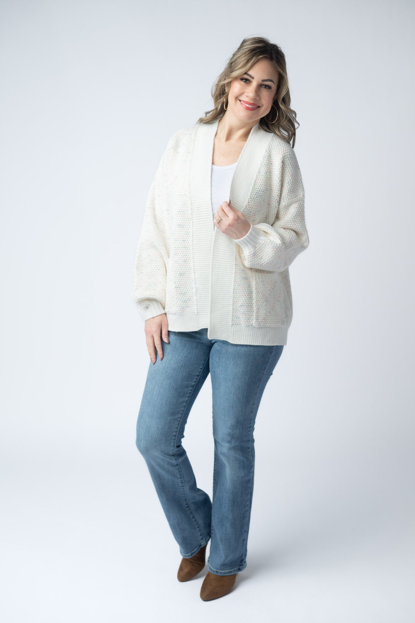 IN STOCK Kinsley Cardigan - Purple, Pink, and Green FINAL SALE