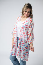 IN STOCK Patriotic Cherries Kimono FINAL SALE