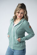 IN STOCK Fullzip Hoodie - Sage FINAL SALE