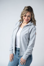 IN STOCK Fullzip Hoodie - Light Grey FINAL SALE