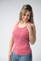 IN STOCK Audrey Vintage Wash Tank - Red
