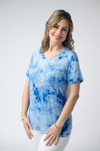 IN STOCK Sophie Top - Blue Tie Dye FINAL SALE