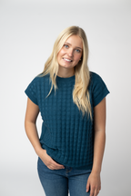 IN STOCK Kelly Knitted Top - Teal