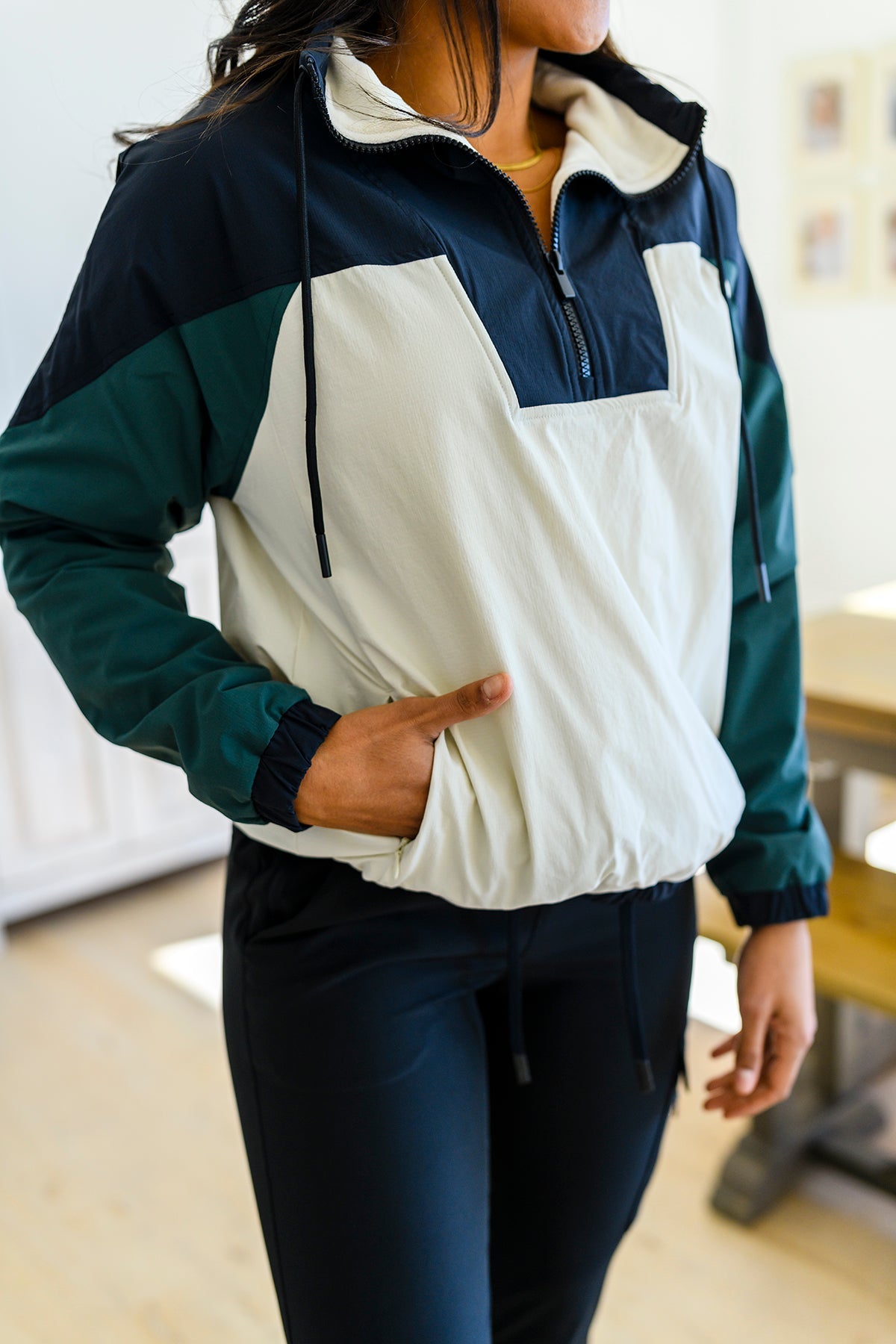 Dash Color Block 1/4 Zip Pullover