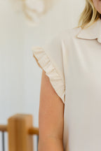 Day Date Ruffle Sleeved Blouse