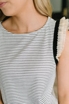 Exceeding Expectations Ruffled Sleeve Blouse
