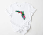 Wholesale Florida Floral Graphic Tee - Mint