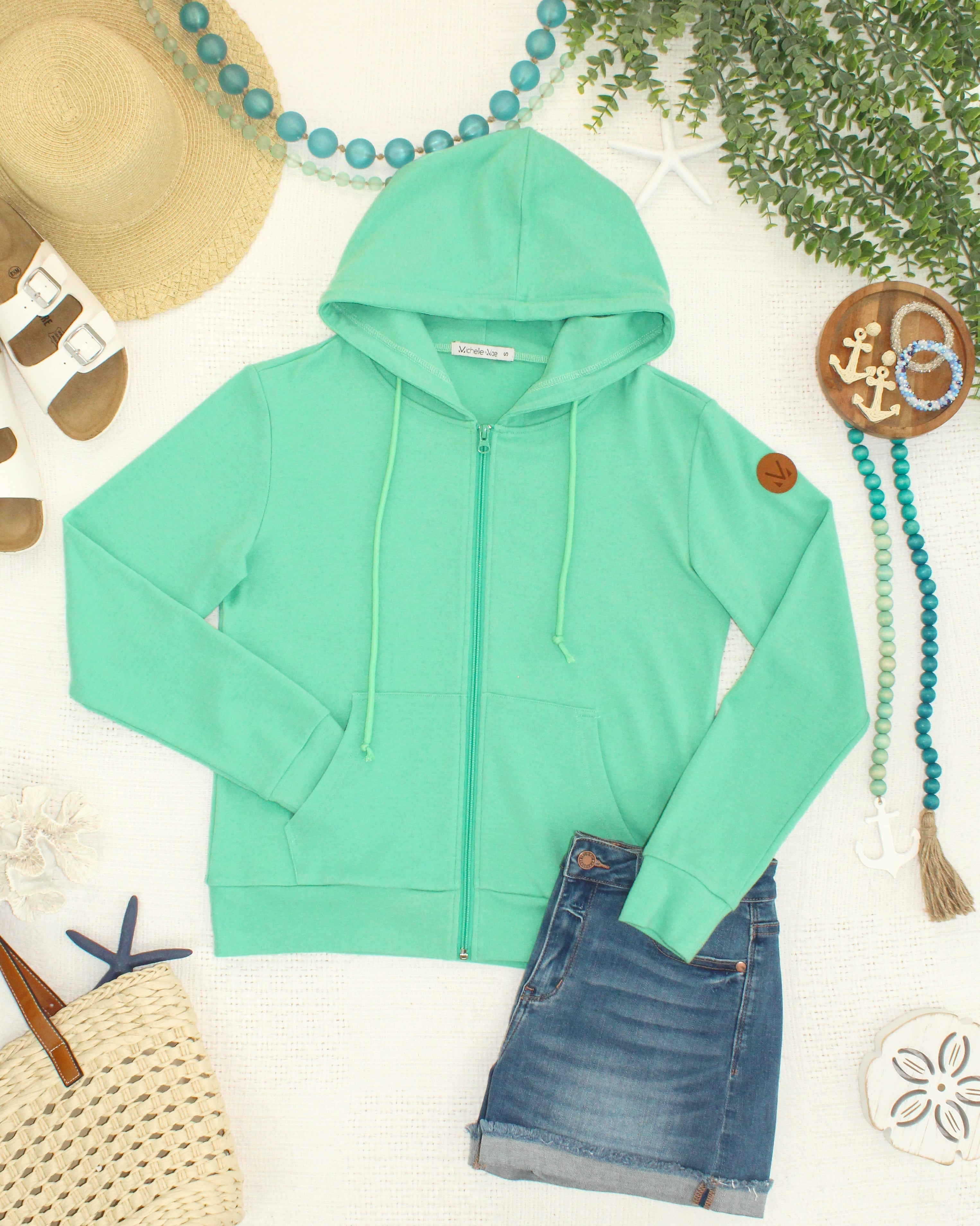 IN STOCK Fullzip Hoodie - Aquamarine