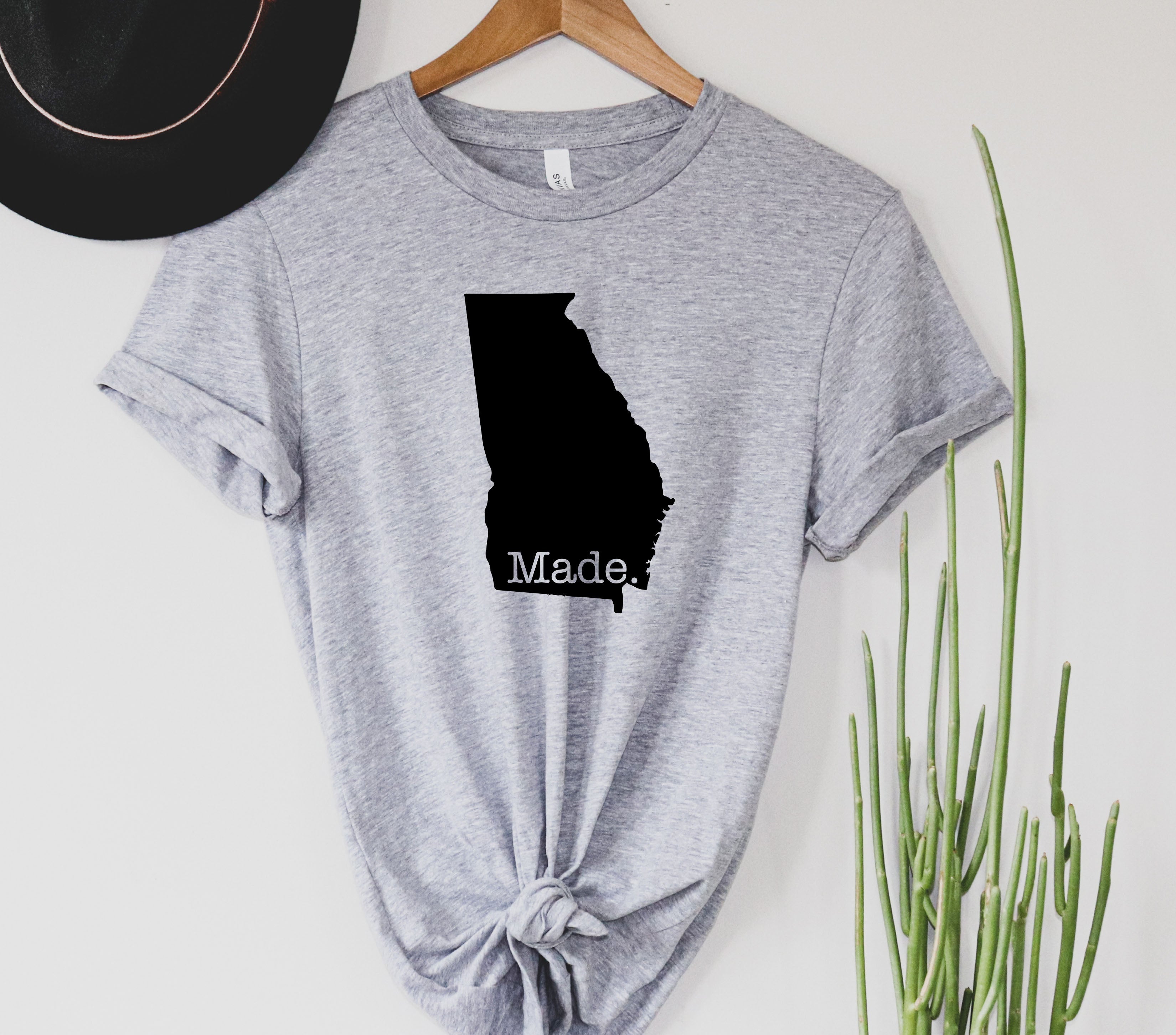 Wholesale Georgia Made Graphic Tee - Heather Grey