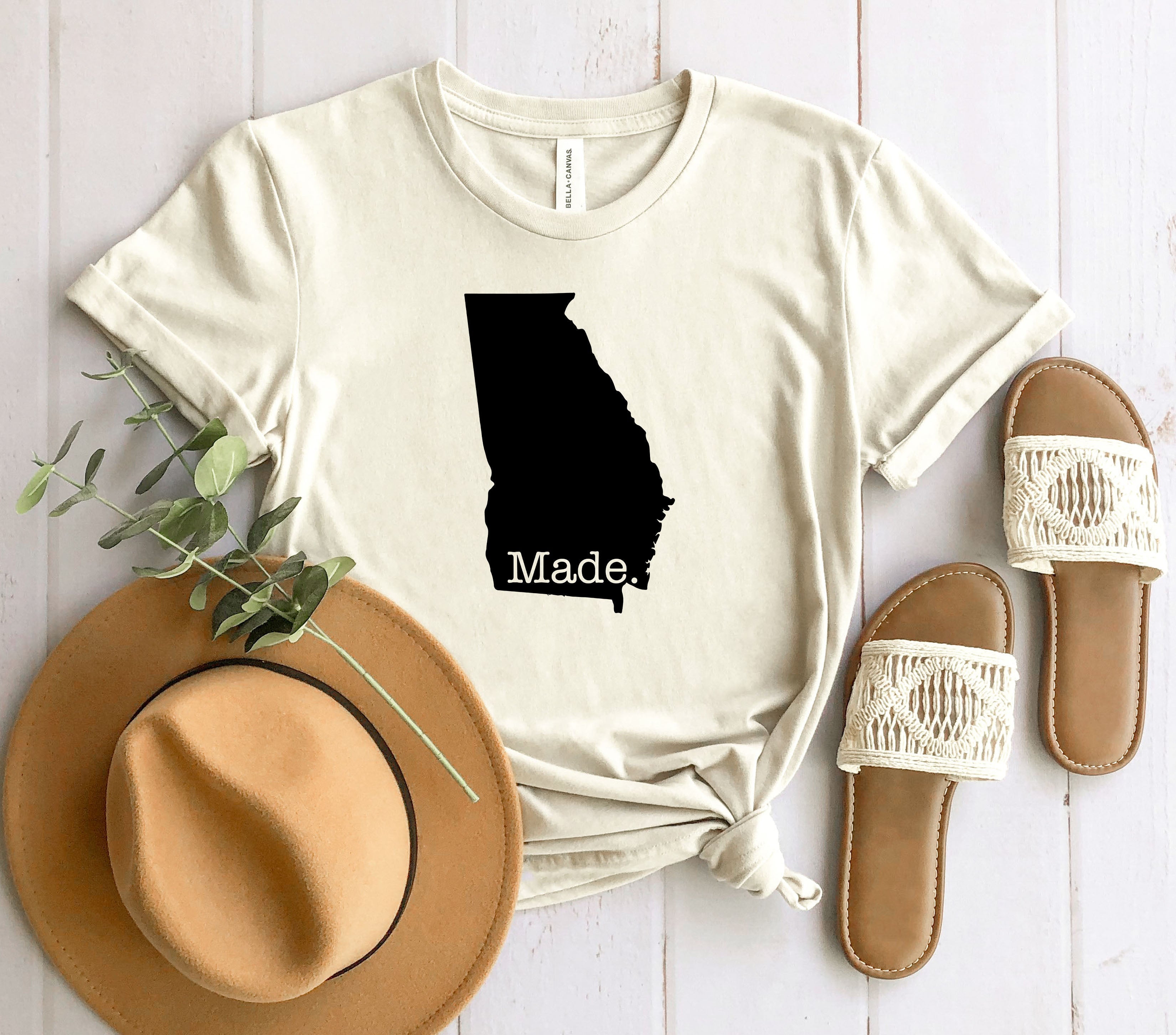 Wholesale Georgia Made Graphic Tee - Heather Sand