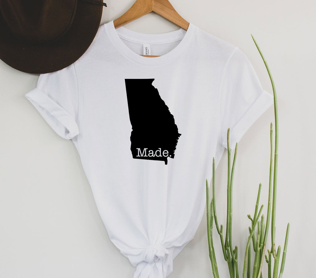 Wholesale Georgia Made Graphic Tee - Heather Blue