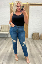 Colt High Rise Button Fly Distressed Boyfriend Jeans