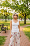 It's the Simple Things Scoop Neck Tank in White