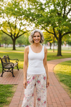 It's the Simple Things Scoop Neck Tank in White