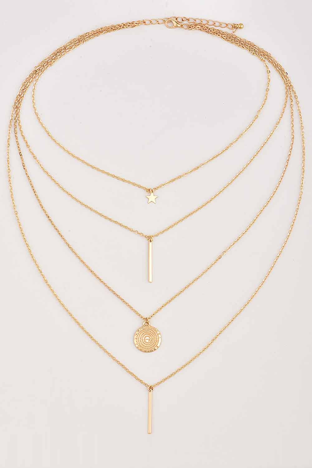 Boho Multi-layered Pendant Necklace