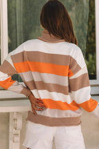 Sloane Striped Knitted Turtleneck