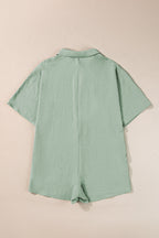 Nyomi Half Button Collared Loose Romper