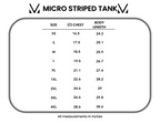 IN STOCK Micro Striped Tank - Red FINAL SALE