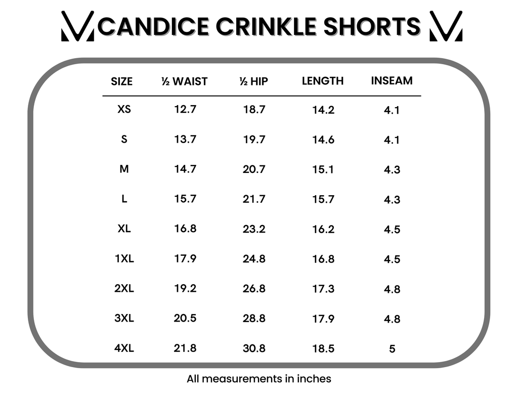 IN STOCK Candice Crinkle Shorts - Charcoal