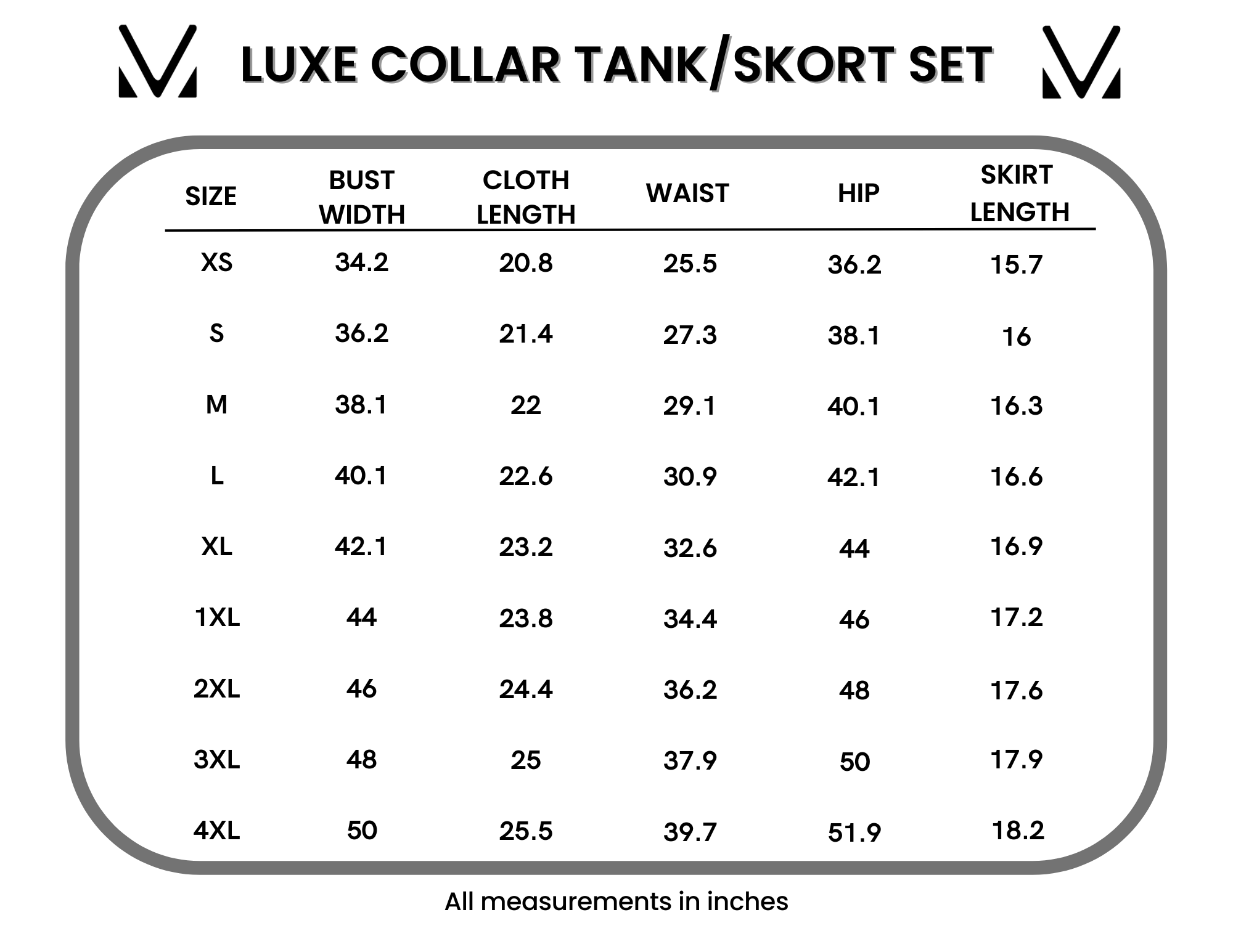 IN STOCK Luxe Collar Tank/Skort Set - Heathered Neutral