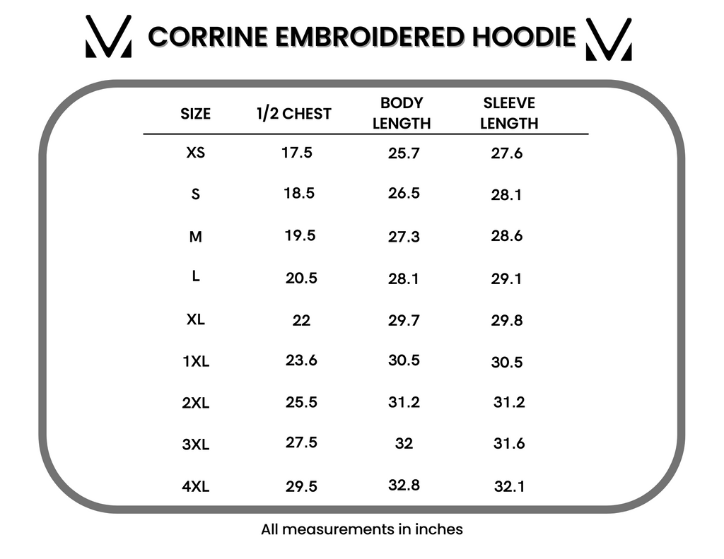 IN STOCK Corrine Embroidered Hoodie - In God We Trust FINAL SALE