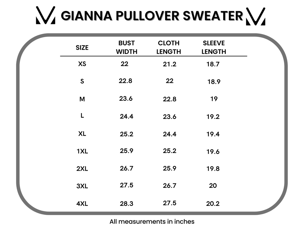 IN STOCK Gianna Pullover Sweater - Pumpkin