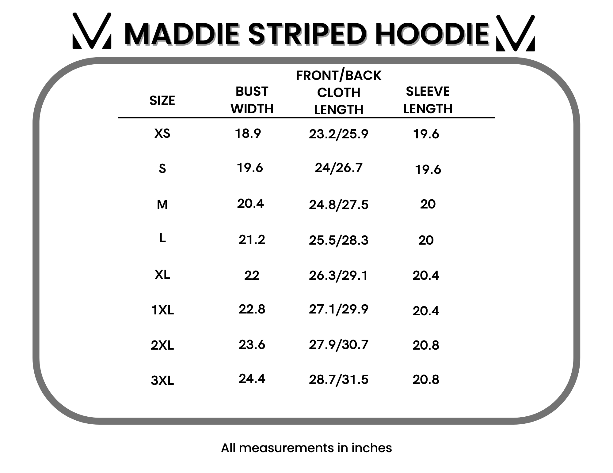 IN STOCK Maddie Striped Hoodie - Pumpkin Spice