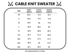 IN STOCK Cable Knit Sweater - Ivory