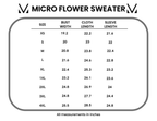 IN STOCK Micro Flower Sweater - Ivory