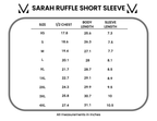 IN STOCK Sarah Ruffle Short Sleeve - Mulberry