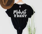 Wholesale MN Midwest is Best Graphic Tee - Black