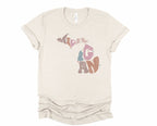 Wholesale Pastel Michigan Graphic Tee - Maroon