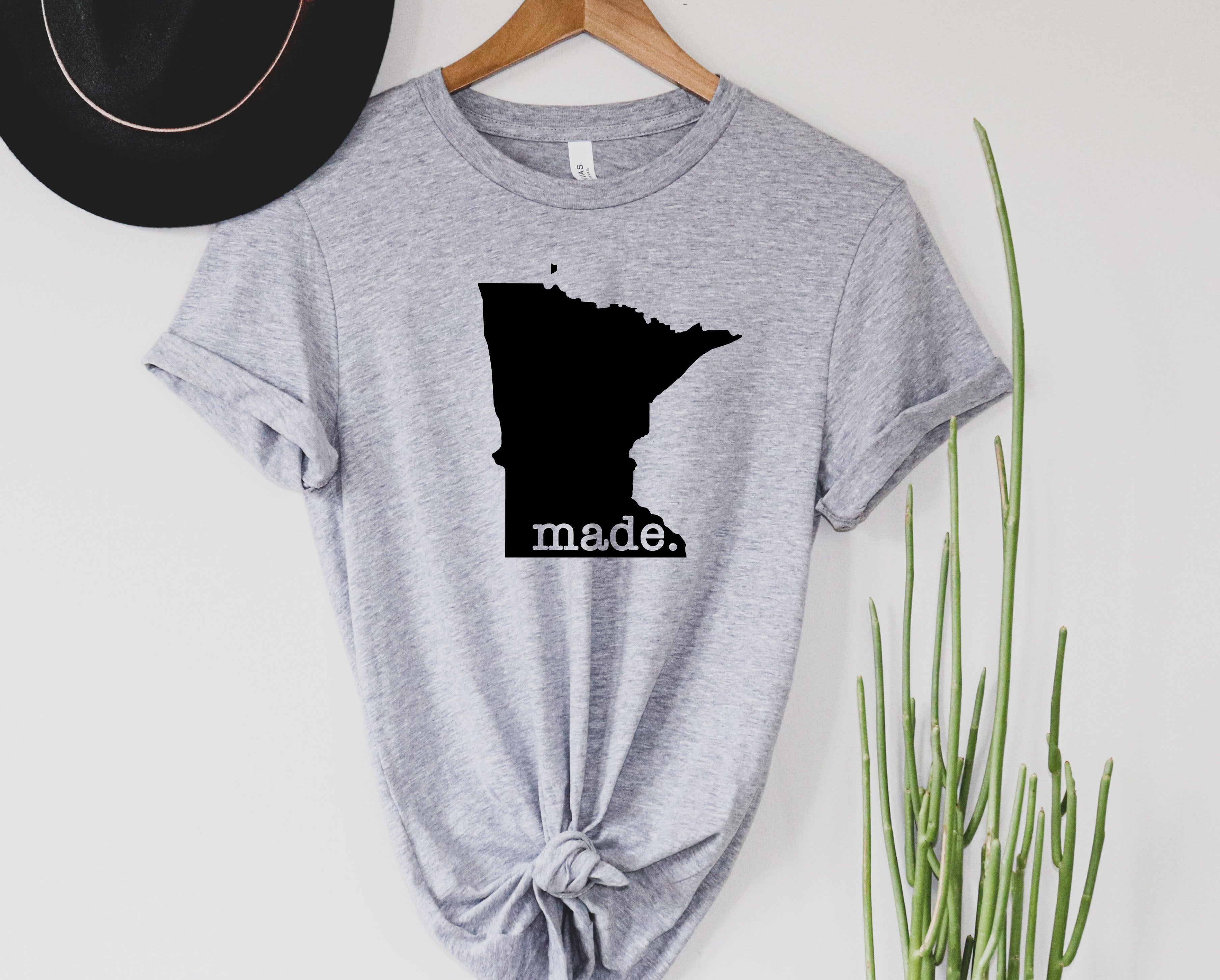 Wholesale Minnesota Made Graphic Tee - Heather Grey