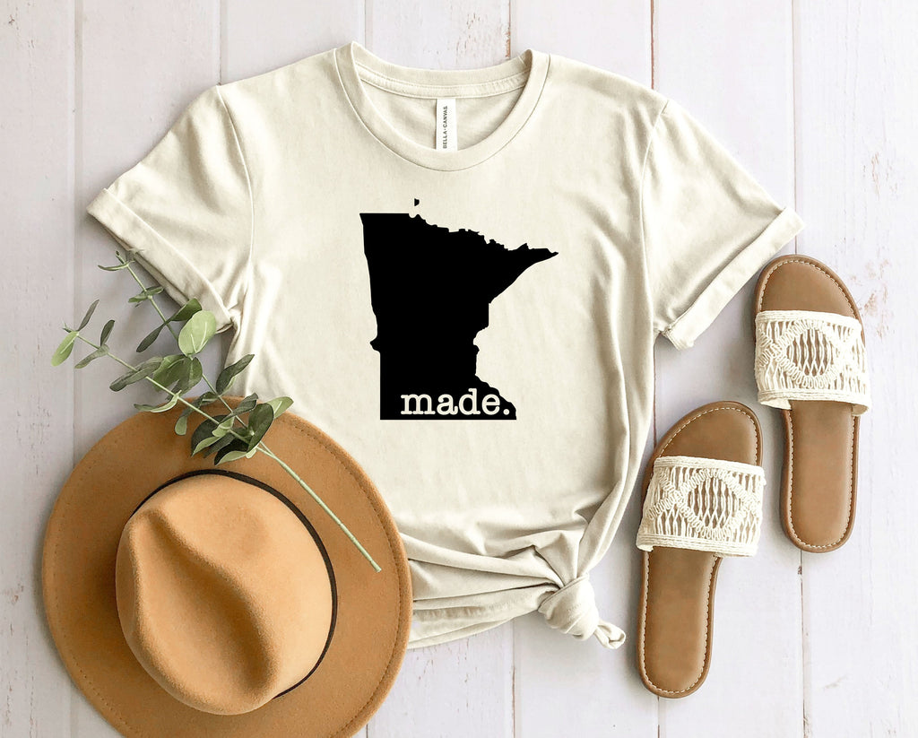 Wholesale Minnesota Made Graphic Tee - Heather Sand