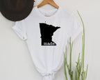 Wholesale Minnesota Made Graphic Tee - Heather Blue