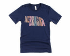 Wholesale Pastel Nebraska Graphic Tee - Heather Sand