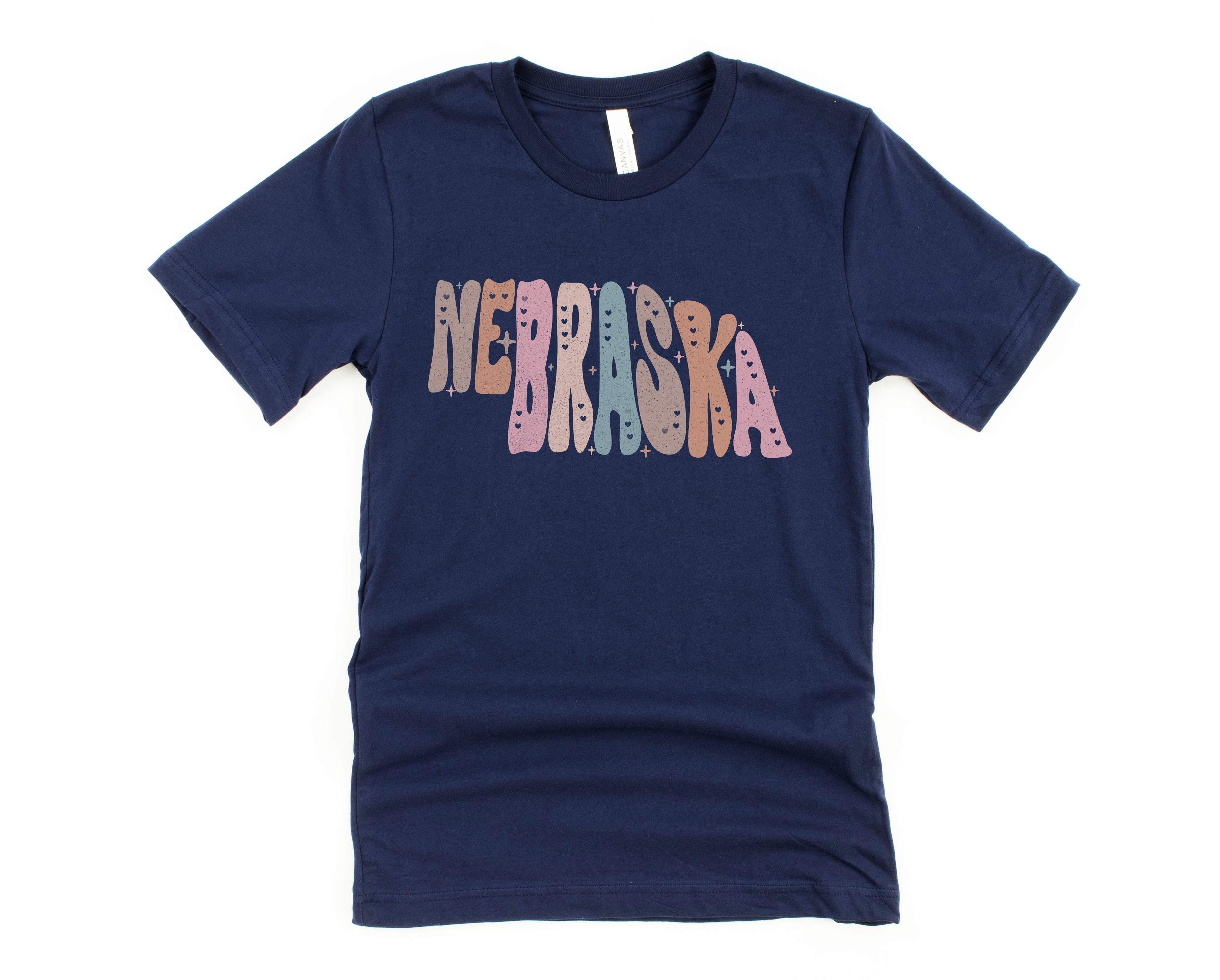 Wholesale Pastel Nebraska Graphic Tee - Heather Sand