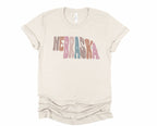 Wholesale Pastel Nebraska Graphic Tee - Sand Sweatshirt