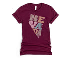 Wholesale Pastel Nevada Graphic Tee - Navy