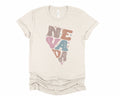 Wholesale Pastel Nevada Graphic Tee - Maroon