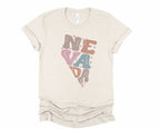 Wholesale Pastel Nevada Graphic Tee - Maroon