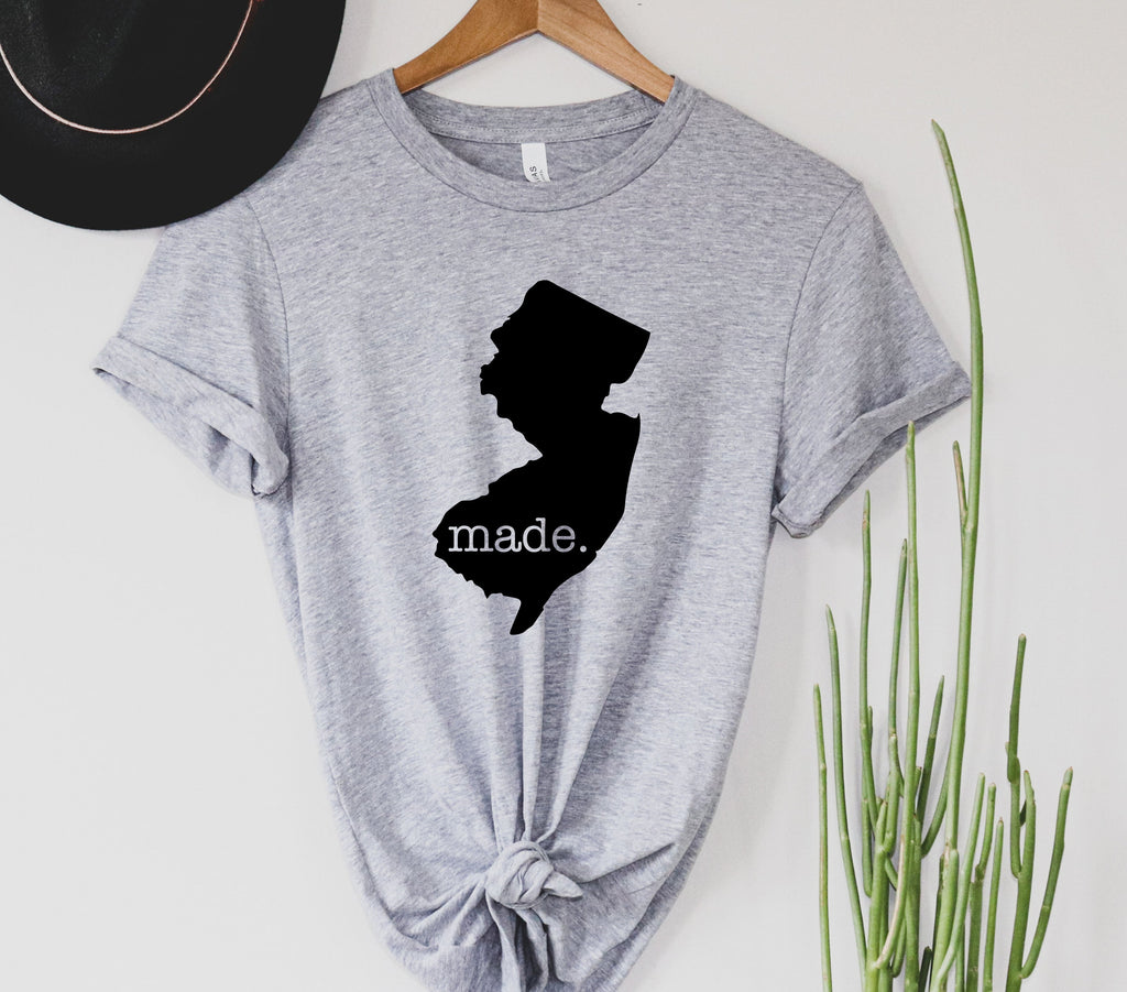 Wholesale New Jersey Made Graphic Tee - Heather Sand