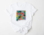 Wholesale New Mexico Floral Graphic Tee - Mint