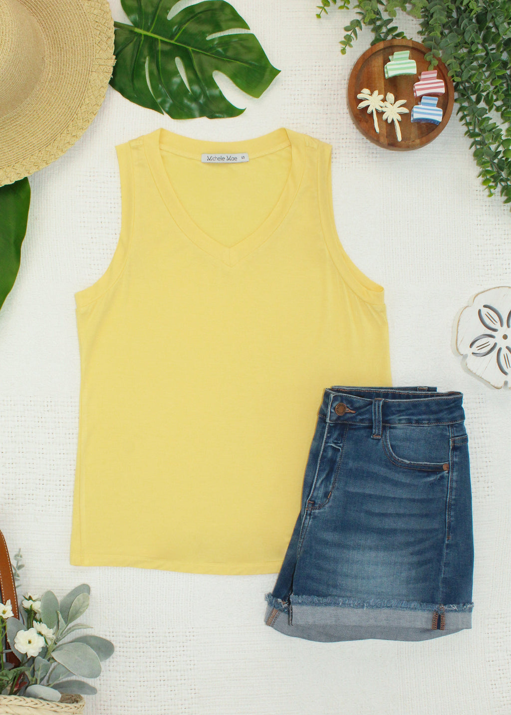 IN STOCK Noelle Tank - Lemon
