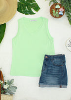 IN STOCK Noelle Tank - Lime